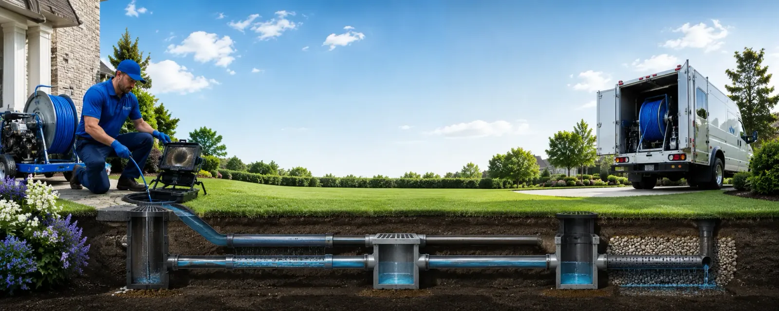 Outdoor drain cleaning information for Gilmanton, NH